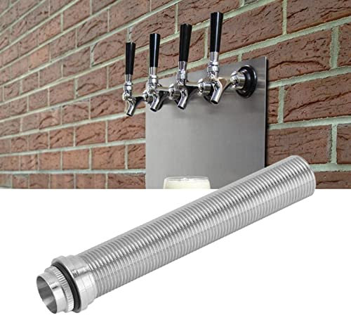 Fyearfly Bierhahn Extender, 150mm Long Rod Brewing Bierfass Hahn Verlängerter Verriegelungsflansch G5/8 Thread Draft Bierspender Extender, Für Das Heimbrauen