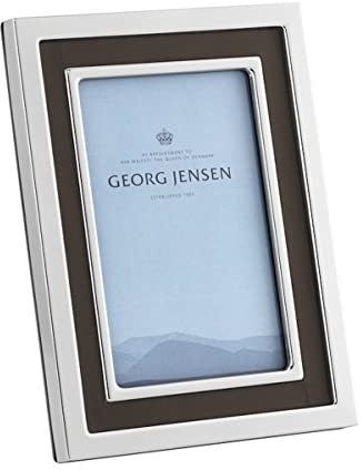 Georg Jensen Manhattan Fotorahmen - Edelstahl, Leder - 6x8