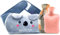 Wärmflasche, Wärmeflasche,Wärmflaschenbezug with Soft Waist Cover,Koala Wärmflasche,Wärmflaschengürtel,Koala Wärmeflasche Gürtel (Grau)