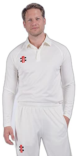 Gray-Nicolls Matrix V2 Long Sleeve Junior Cricket Shirt (2023) - Age 7-8