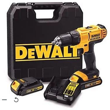 DeWalt - Taladro atornillador inalámbrico Dewalt DCD771S2 18 V-2 x 1,5 Ah