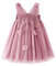 Miipat Robe Bébé Fille Tulle Papillon Princesse Tutu sans Manches pour Fête d'Anniversaire, Demoiselle d'Honneur, Mariage - Rose Foncé 110 3-4 Ans