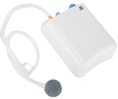 Ghzste Aquarium Air Pump, Energy Saving Portable Battery Powered DC‑125 Oxygen Pump, Fish Tank Oxygen Diffuser for Fish Tank Aquarium