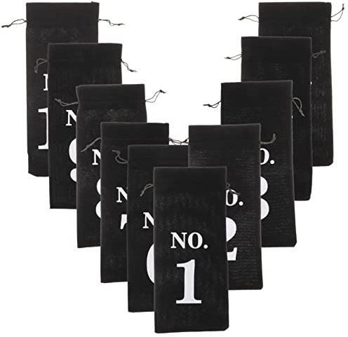 Healeved 10 Bolsas Decorativas De Arpillera Para Botella De Vino Bolsas De Prácticas