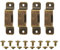 Maßbandhalter Clips, Klebeband misst Halter Bankgürtel Universal Tool Hanger Storage Dock Bronze Niethaken Set