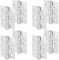 Decoranddecor Door Hinges Internal - Fire Rated - 3inc / 76mm - Ball Bearing - Steel - Polished Chrome - 4 Pairs