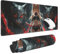 Gaming Mauspad XXL Katze Großes Mousepad 800 * 400mm rutschfeste Schreibtischunterlage Fee Mouse Pad mit Vernähte Kanten Verbessert Desk Mat Mauspad Groß Geschwindigkeit und Präzision für Gaming