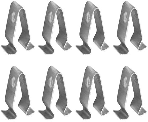Flaconi 10PCS Clip Fixation Voiture,Clips de Fixation en Métal pour Revêtement,Métal Garniture de Hayon pour Véhicules,Clip de Fixation de Voiture,Convient à la Plupart des Voitures et Camions