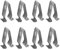Flaconi 10PCS Kfz Clips,Auto Innenraum Clips Metall,Auto Verkleidung Clips,Befestigungs Clips,Innenverkleidung Befestigungs Metall Clip,Metallische Befestigungen,Geeignet für die Meisten Fahrzeuge