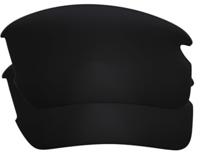 IMYTPFT 2 Stück kompatibel/Ersatz für Oakley Flak 2.0 schwarz polarisiert, Schwarz, Einheitsgröße