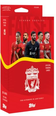 Top Sammlerkarte - Fan Set Liverpool Saison 2024/2025. Einschließlich 28 Karten pr. Box -Fußball Sammlerkarte.