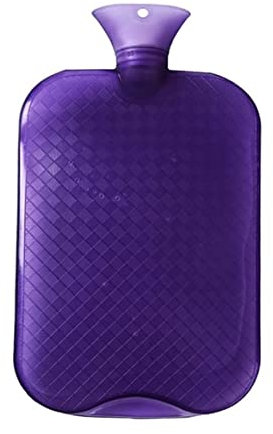 FENGJISUN Wärmflasche Wärmflasche PVC Warm Wärmbeutel Für Erwachsene Schmerzlinderung Nacken Rücken Gemütliche Nächte Wärmflasche für Erwachsener(Purple)