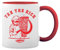 Tax The Rich Karl Marx Kebab Weiße Tasse Mug mit roten Felgen und Griff