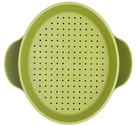 djgkENVQ Colador, Escurridor de plástico Colador de Cocina Colador Combinación for escurrir pastas Frutas Verduras Frijoles Escurridor(Green)