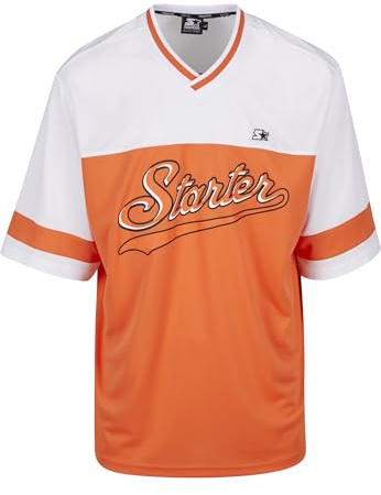 STARTER BLACK LABEL Starter V-Neck Mesh Tee Mandarin, L