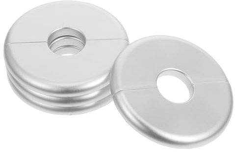 Abdeckplatte für Poolleiter 4 Stück ABS Silber Robuste Schutzkappe