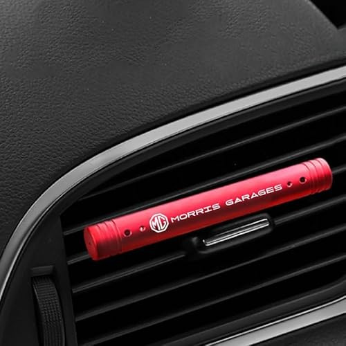 MNBHJGR Auto Parfüm Lufterfrischer, für MG5 MG7 MG6 ONE Navigator ZS Luftauslass Auto Parfüm,Auto-ParfüM-Dekoration, Auto-Deodorant,B Red
