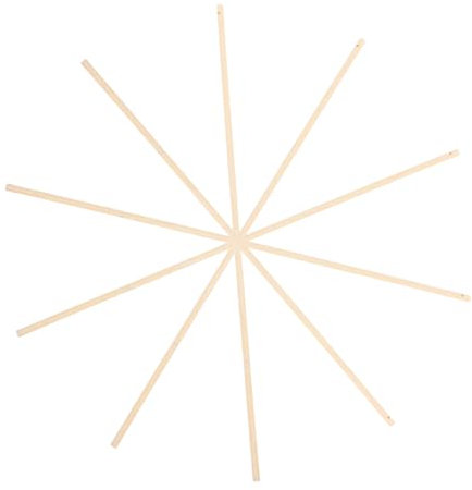 HOODANCOS 10pcs DIY Fan Handles Bamboo Sticks for Hand Fans Craft Supplies Plain Surface for