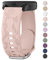 Meliya Correa para 20mm Reloj Inteligente Smartwatch,Liberación Rápida Silicona Grabado Floral Sport Suave Pulseras de Repuesto para 20mm Reloj Hombre y Mujer(Rosa)