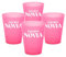 OH YEAH - 4 Vasos Cubata Ancho Plástico Reutilizables Rosa - 480 cc - Vasos Despedida de Soltera - Vasos Novia y Amigas - Vasos Reciclables - Team Bride - PERSONALIZADO