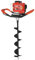 Electric Post Hole Diggers 2.3HP Electric Auger Cordless Power 9.22kg Brushless Soil Drill with 3 Auger Drill Bits & Extension Pole, Good Heat Dissipation, Ideal for Fast Drilling Into The Soil