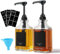 AXIM Lot de 2 bouteilles de sirop de café avec pompe et étiquettes, 500 ml