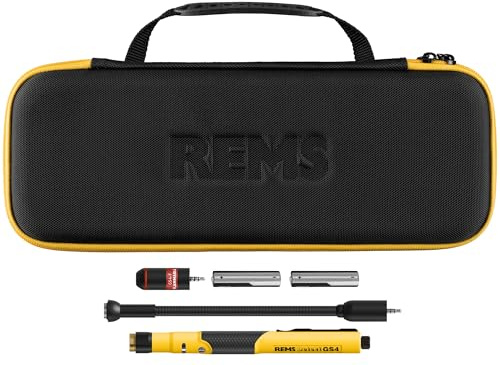 REMS Detect GS4 Set F (Leckagedetekor, elektronisch, ca. 2 Sek. Reaktionszeit, LED-Frequenz & Ton, Ortung brennbarer Gase, für schwer zugängliche Stellen) 611095 R