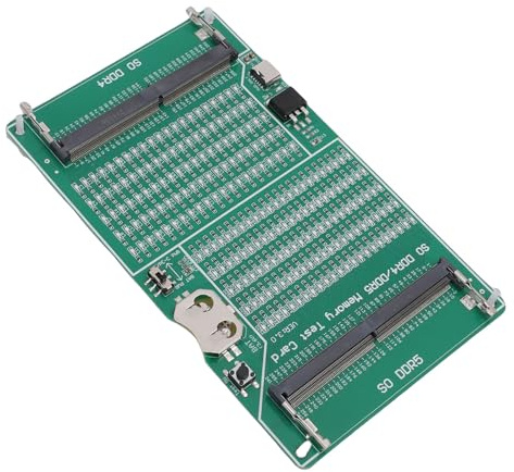 Cuifati DDR4 DDR5 2 in 1 Memory Test Card with LED Indicator, Easy to Use Memory Slot Tester, RAM Diagnostic Analyzer for Laptop, for Computer Enthusiasts and Technicians