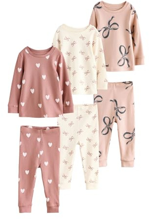 NEXT Mädchen 3er-Pack Kuschel-Pyjamas