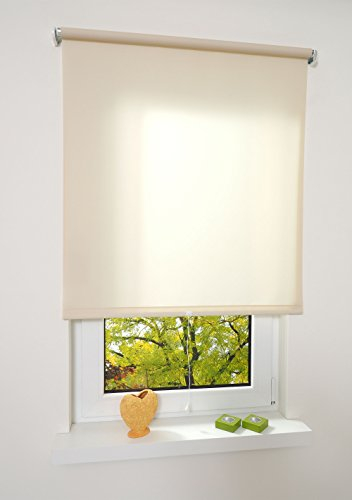 ourdeco® Rollo, Spring-, Schnapprollo/Stoffbreite: 88 x Auszugslänge: 180 cm Cream/Tageslicht, lichtdurchlässig
