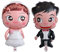NUOLUX 2 Pcs Folienballons Hochzeit Brautpaar Luftballon Braut und Bräutigam Ballons Hochzeit Foto Requisiten