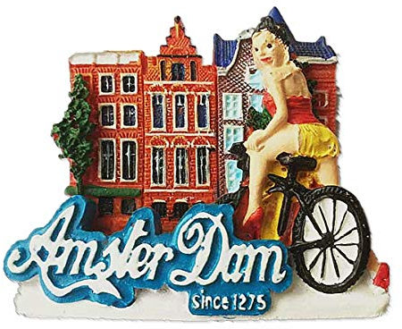 3D-Kühlschrankmagnet, Amsterdam Niederlande, Souvenir, Geschenk, Heim- und Küchendekoration, Magnetaufkleber, Amsterdam Holland Kühlschrankmagnet
