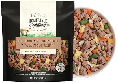 Freshpet Beef, Chicken & Turkey Homestyle Creations Dog Food, 16 OZ