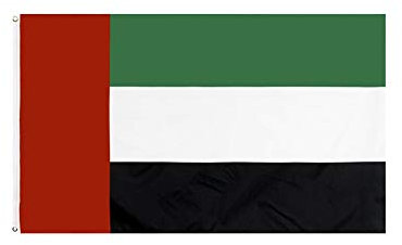 stormflag UAE Flaggen der Vereinigten Arabischen Emiraten, 90 x 150 cm, Polyester-Pongee, 90 g und doppelt genäht