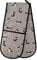 Double Oven Gloves Cute French Bulldog Yoga Heat Resistant Pot Holder Oven Mitt Gloves for BBQ Cooking Baking Grilling Microwave