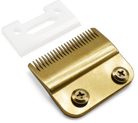 Jeu de Lames de Rechange Réglables Professionnelles #2161 - Compatible avec Tondeuses Wahl 5 Star Series Senior Cordless, Magic Clip, Super Taper Modèles 8148/8504/1919 (Blanc)