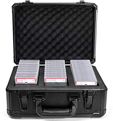Graded Card Storage Box - PSA Card Storage Box Premium Sports Card Display Case for PSA BGS Graded Cards