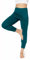 Bellivalini Yoga-Hose mit Rock 3/4 Trainingshose Yogahose Damen leichte Jogginghose aus Viskose BLV50-276 (Smaragdgrün, XL)