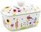 Garden Birds Ceramic Butter Dish with Bluetit and Robin, (95451)