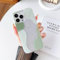 DEFBSC Compatible with iPhone 14 Pro Case, Transparent Color Mix Aesthetic Design Soft TPU Bumper Slim Thin Shock-Absorbing Protective Phone Cover - Green