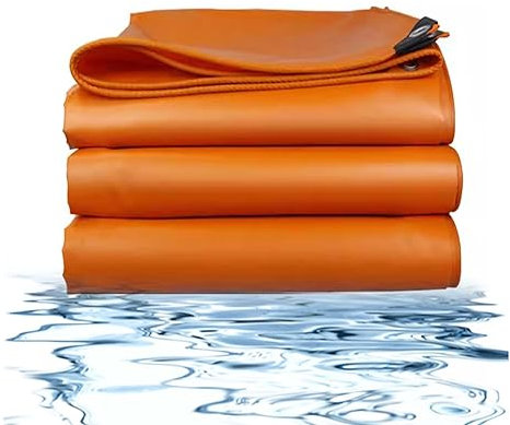 Lona Impermeables PVC 5x6m, Lonas Impermeable Y Plegable, Lona Impermeable con Ojales, Resistente A La Lluvia para Jardín Pabellones, Piscina, Terrazas