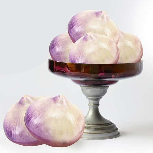 Tuxiaobu Künstliche Früchte Zwiebeln Deko Obst, Kunst Faux Zwiebeln Zuhause Küche Dekor Tischdekoration, Künstliche Früchte Wie Echt, Obst Party Dekorationen, 6 Stück