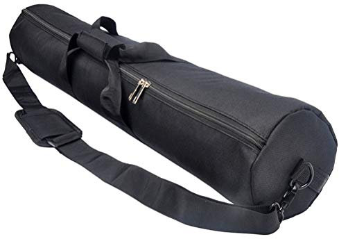 Ghzste Bolsa para trípode de cámara resistente, funda de transporte acolchada portátil con correa de hombro ajustable y asa, ideal para equipos de fotografía, 80 cm., Negro