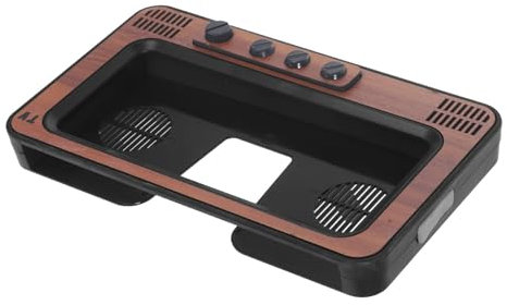 Homoyoyo Retro-handyhalter Mobiler Ständer Tv-telefonhalter Handyhalter Für Den Schreibtisch Tv-Smartphone-Halterung Retro-Fernseher Telefonständer Holz Modellieren