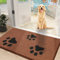 Mibao Schmutzfangmatte 60 x 90 cm, Sauberlaufmatte, Türmatte für Innen, rutschfeste Fussmatte, Super Saugfähige Willkommen Matte Teppich für Haustür, Hintertür, Schuhe und Pfoten, Braun