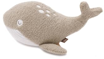 Jollein Kuscheltier Whale - Knisterspielzeug - Rassel - Babyspielzeug zum Greifen - Wal