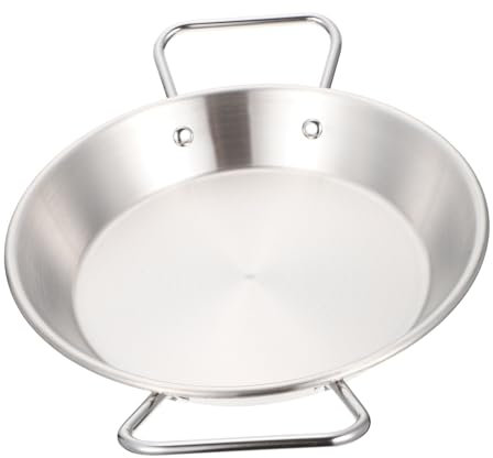 Mikinona Edelstahl Snackschale Mit Doppelgriff 20cm Lebensmittelplatte Für Gebratenes Hähnchen Und Pasta Rostfrei Leicht Zu Reinigen Serviertablett Für Haushalt Und Catering