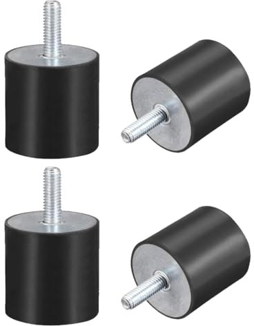 4Stk.M6 Stecker Buchse Gummihalterungen Schwingungsisolatoren Stoßdämpfer 25 mm x 20 mm