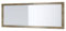 Vladon Spiegel Lima, Wandspiegel mit Rahmen im modernen Stil, Eiche Ribbeck (139 x 55 cm)