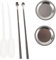 KALLORY 5 Sätze Modellmalerei Beginner schulanfänger Palette Serviertablett Mischrührer lackieren Mischtablett für Airbrush-Malerei Modellbemalungs-Rührstäbchen Legierung Wiederverwendbar